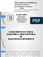 Corrosión Por Celda Galvánica Microscópica de Electrodos Sencillos