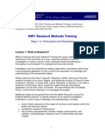 RMT 1 What Is Research