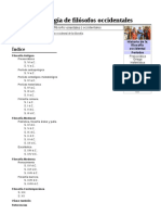 Anexo Cronología de Filósofos Occidentales PDF