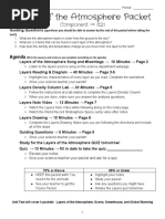 Layers of The Atmosphere Packet