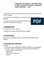 Bases para El Concurso de Dibujo y Pintura para Estudiantes Del Ceba Honorio Delgado