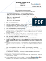 Cbse Class 11 Physics Sample Paper Sa2 2014 1