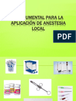 Instrumental para La Aplicación de Anestesia Local