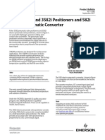 Product Bulletin Fisher 3582 3582i Positioners 582i Electro Pneumatic Converter en 124122