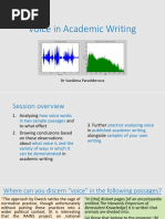 Voice in Academic Writing PDF