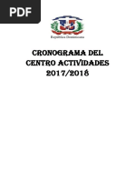 Cronograma de Actividades 2017-2018