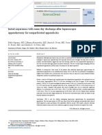 Initial Experience With Same Day Discharge After Laparoscopic Appendectomy For Nonperforated Appendicitis