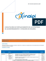 Capacitacion de Fortalecimiento de La Estrategia de Acompañamiento A Las Familias