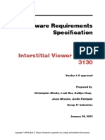 Software Requirements Specification: Interstitial Viewer - CSCI 3130