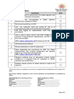 AUA Go Live Checklist: SR No Activities AUA