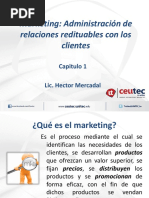 Capitulo - 1 Marketing 1, Administracion de Relaciones Redituables Con Los Clientes