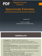 Approximate Estimates Methods