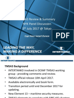 TMSA3 Review and Study NYK Panel Discussion Jul 17