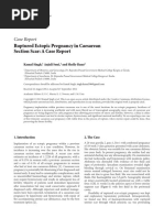 Case Report: Ruptured Ectopic Pregnancy in Caesarean Section Scar: A Case Report