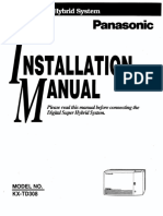 Panasonic KX-TD 308 Installation & Maintenence