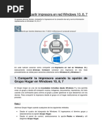 Cómo Compartir Impresora en Red Windows 10