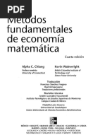 Métodos Fundamentales de Economía Matemática