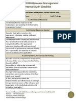 ISO 22000 Gap Analysis Section 6