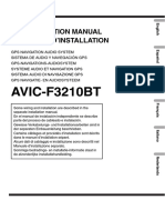 Pioneer Avic f3210 BT Installation Guide 778465