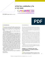 Eva Kallo Sobre La Unidad de Los Cuidados y La Educacion Una Vez Mas