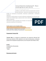 Programación Transact Estructura Condicional If