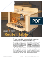 Quick and Easy Router Table