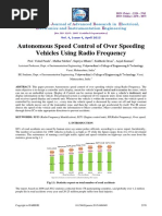 Autonomous Speed Control of Over Speeding Vehicles Using Radio Frequency