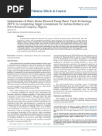 Optimization of Water Reuse Network Using Water Pinch Technology WPT by Considering Single Contaminant For Kaduna Refinery and Pet 2375 4397 1000173