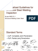 General Guidelines For Structural Steel Welding Inspection