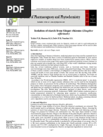 Isolation of Starch From Ginger Rhizome (Zingiber: Officinale)