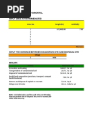 EXcavation Cost Analysis