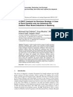 A SWOT Analysis For Business Strategy: A Case of Rock Dynamic and Joe Adventure The Outdoor Wear Brand Industries in Bandung