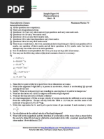 Physics Question Paper 2015