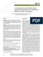 A Comparison of The Effects and Side Effects of Oral