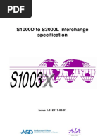 S1000D To S3000L Interchange Specification: Issue 1.0 2011-03-31