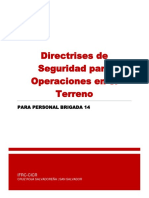 Directrices de Seguridad en Operaciones en El Terreno