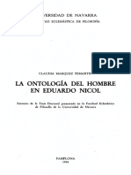 La Ontologia Del Hombre PDF