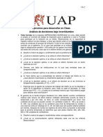 01-Problemas para Clase Sobre Analisis de Decisiones Bajo Incertidumbre