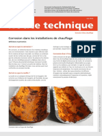 Suissetec - Directive - SICC - BT102-01 - Corrosion Chauffage - 2014-06 PDF