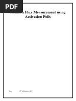 Neutron Flux Measurement Using Activation Foils