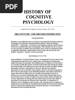 History of Cognitive Psychology