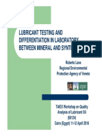 Lubricant Testing and Differentiation