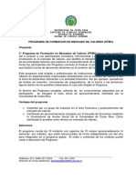 Programa Formacion Mercado Valores PFMV