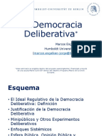 La Democracia Deliberativa - 2015-2016