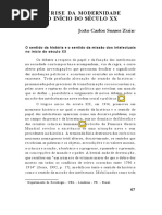 A Crise Da Modernidade No Início Do Século XX, Zuin, João Carlos Soares