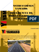 Armando Iachini - Construcciones Yamaro, Referencia de Obras Civiles en Venezuela