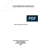 Evaluación Del Comportamiento Inicial Del Peinemono (Apeiba Aspera) en Un Sistema Agroforestal Bajo Cubierta de Arboles