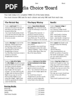 India Choice Board