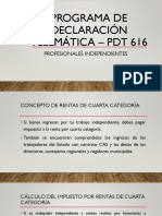 Programa de Declaración Telemática - PDT 616