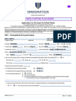 Grant of A Work Permit Blank